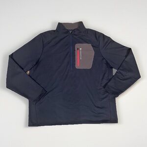 Vineyard Vines Performance Blue 3/4 Quarter Zip Pullover Long Sleeve Mens XL